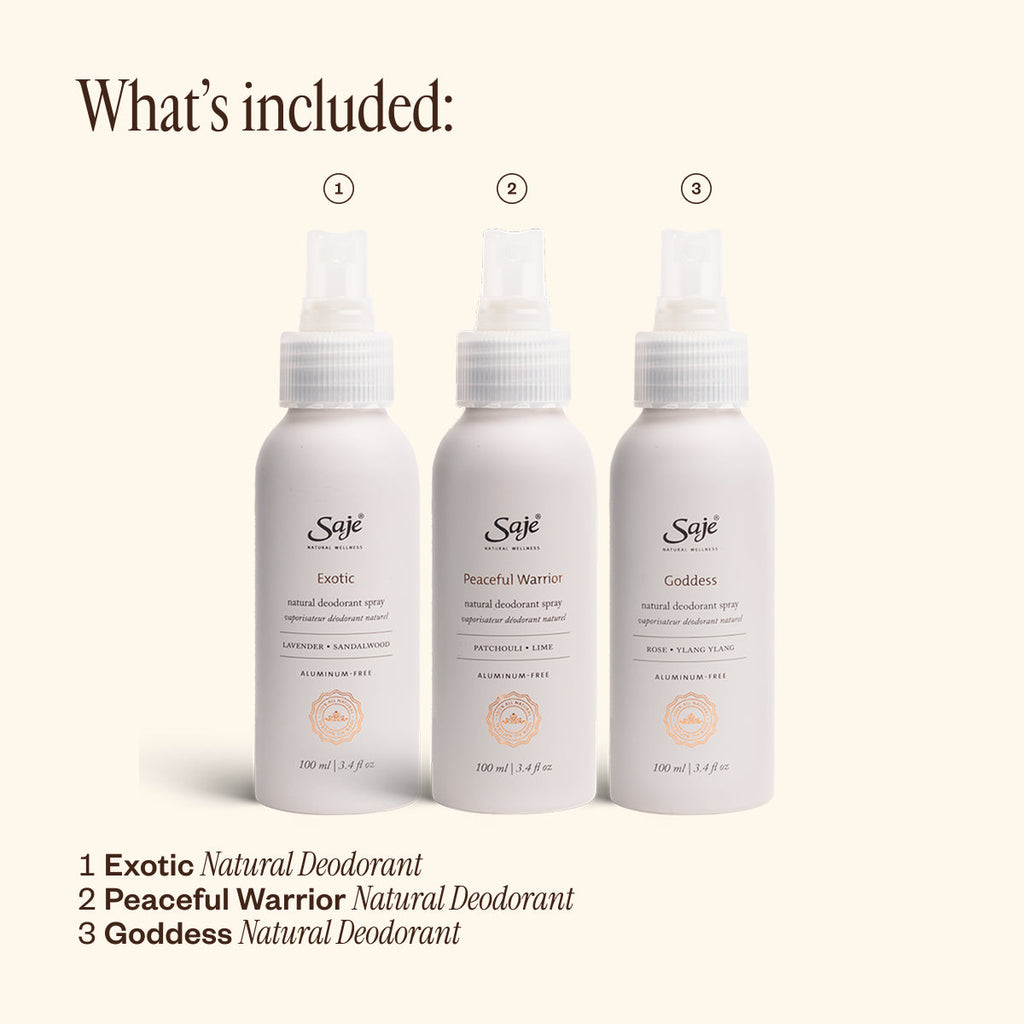 Natural Deodorant Trio